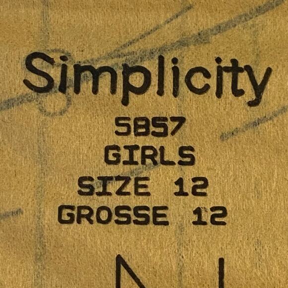 Simplicity 5857 Pattern Skirt Top Petticoat Girls 12 Gunnea Sax Cottage Ruffle - Picture 6 of 7